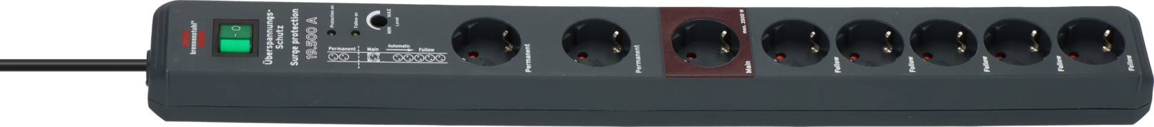 Brennenstuhl 1159490936 Main/Follow-Steckdosenleiste 8fach Anthrazit Schutzkontakt 1St.