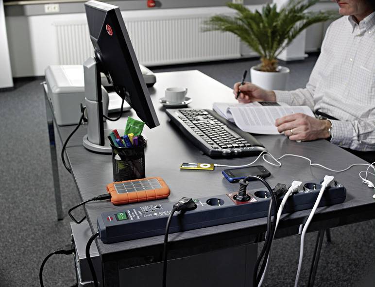 Brennenstuhl 1159490966 Main/Follow-Steckdosenleiste 5fach Anthrazit Schutzkontakt 1St.