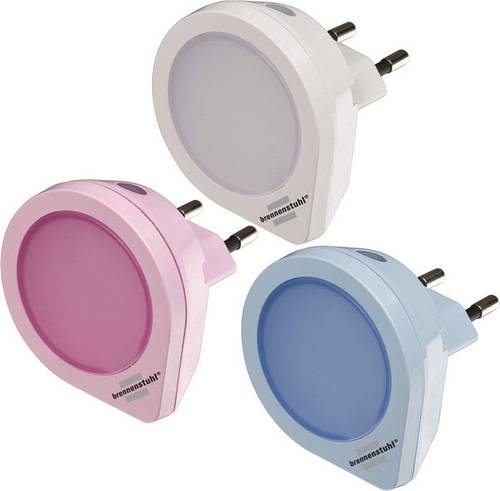 1173180 Nachtlicht Rund LED Weiß, Rosa, Blau