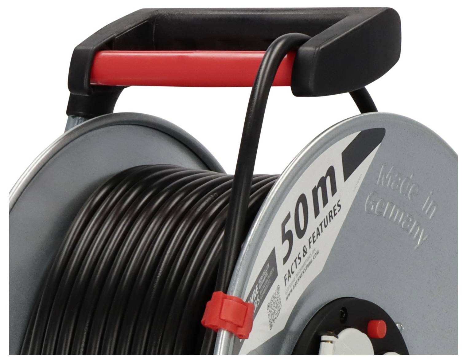 Brennenstuhl 1195066 Kabeltrommel 50.00m Schwarz Schutzkontakt-Stecker