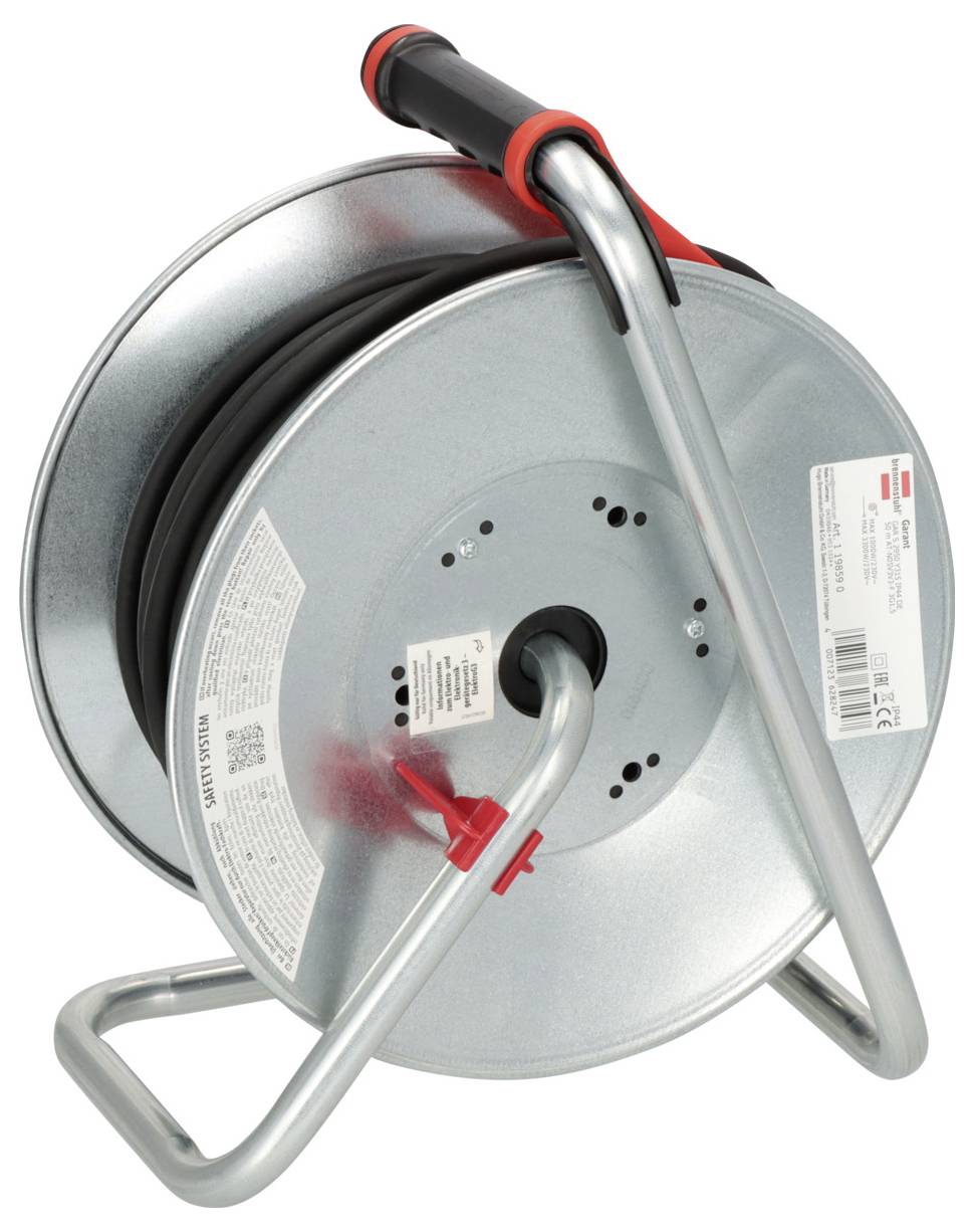 Brennenstuhl 1198590 Kabeltrommel 50.00m Schwarz Schutzkontakt-Stecker