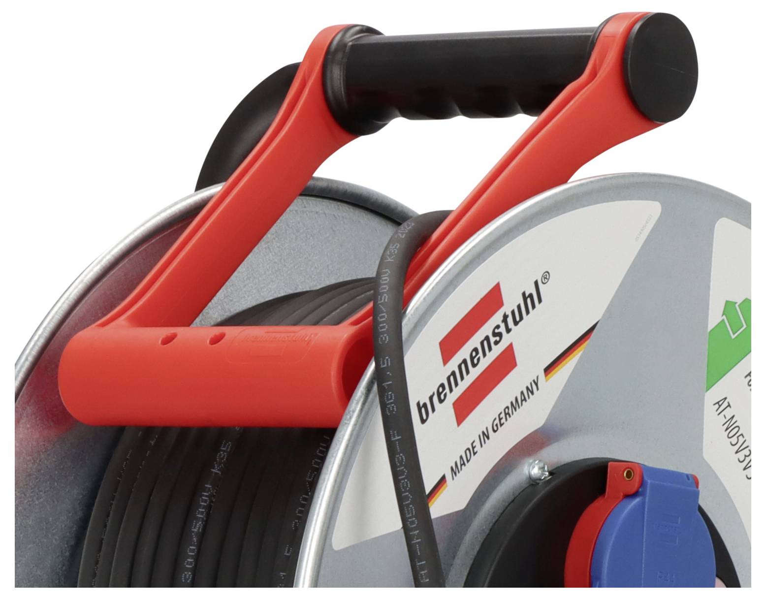 Brennenstuhl 1198590 Kabeltrommel 50.00 m Schwarz Schutzkontakt-Stecker