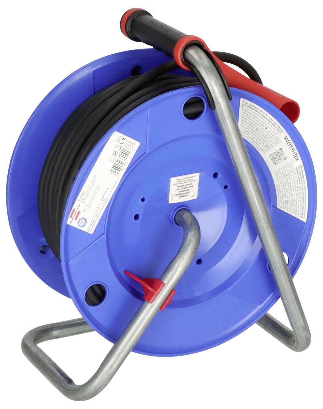 Brennenstuhl 1208340 Kabeltrommel 40 m Schwarz Schutzkontakt-Stecker