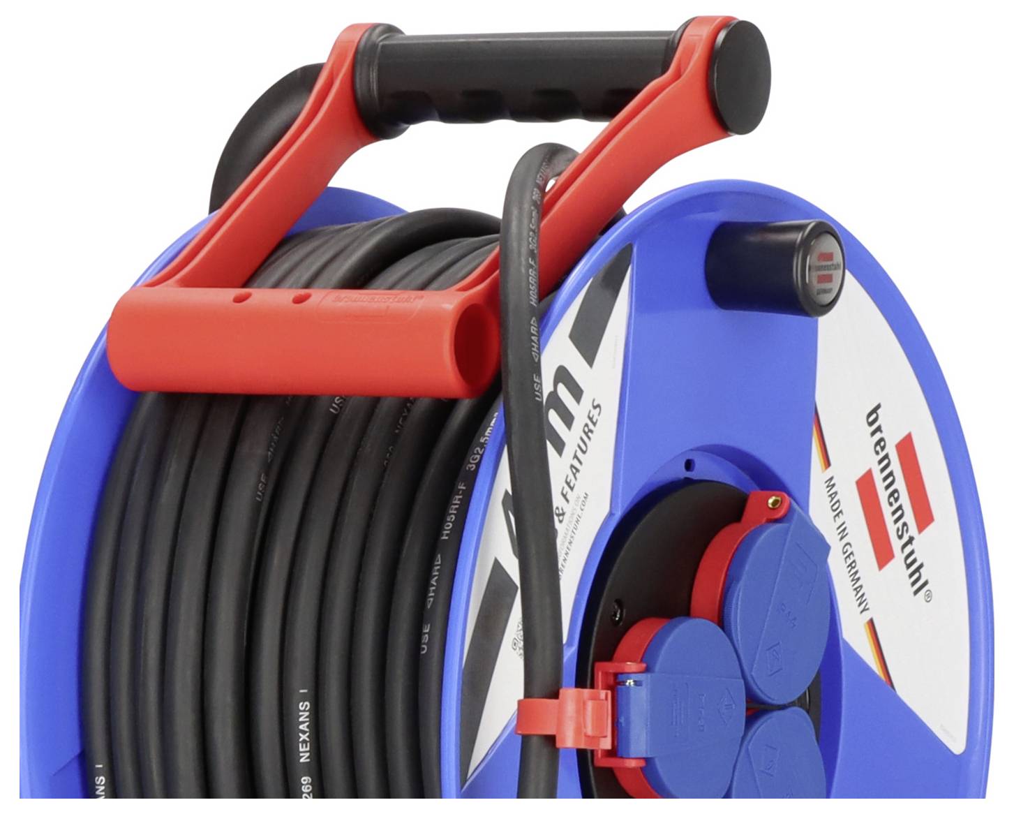 Brennenstuhl 1208340 Kabeltrommel 40 m Schwarz Schutzkontakt-Stecker