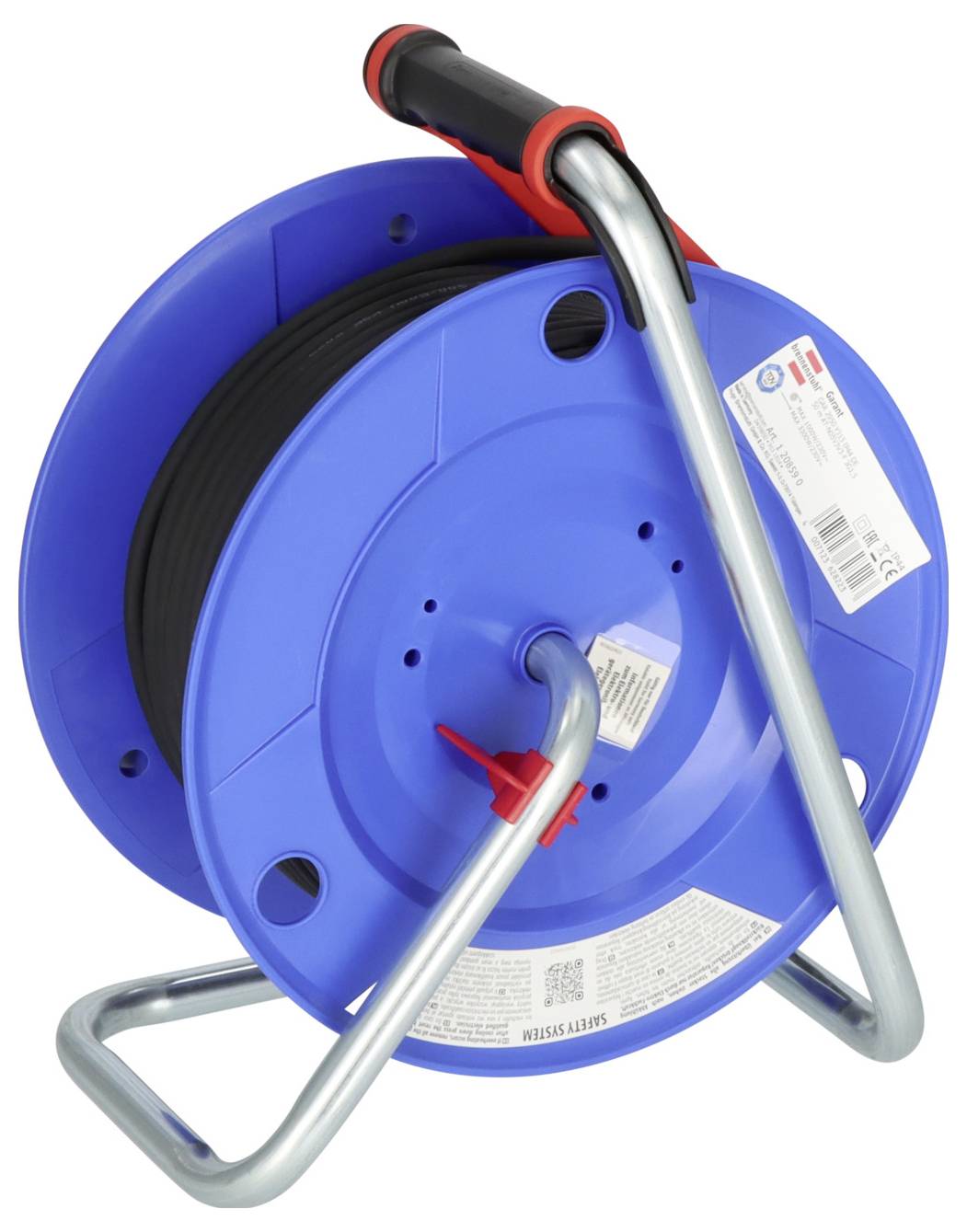 Brennenstuhl 1208590 Kabeltrommel 50.00m Schwarz Schutzkontakt-Stecker