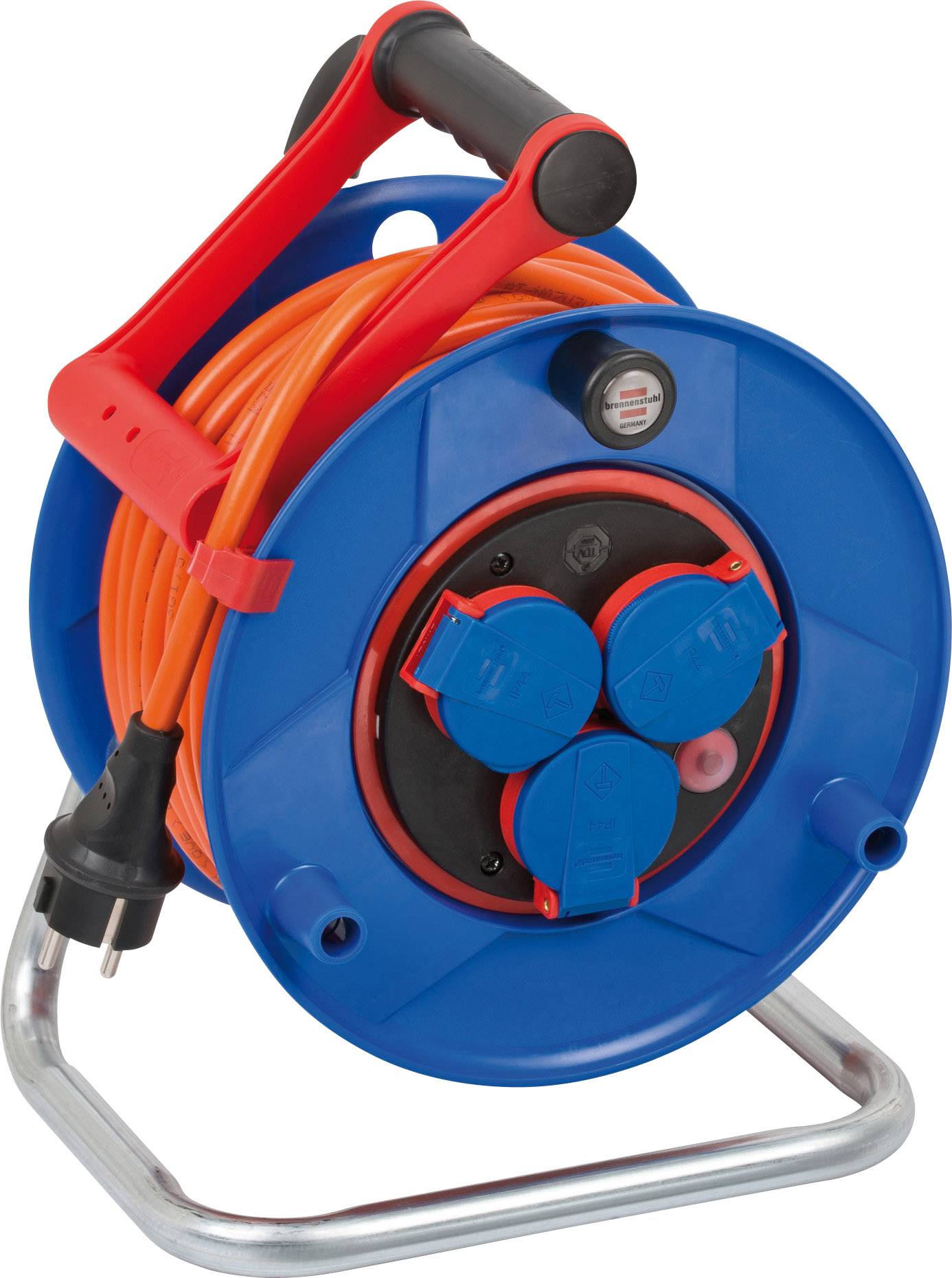 Brennenstuhl 1208940 Kabeltrommel 25.00 m Orange Schutzkontakt-Stecker