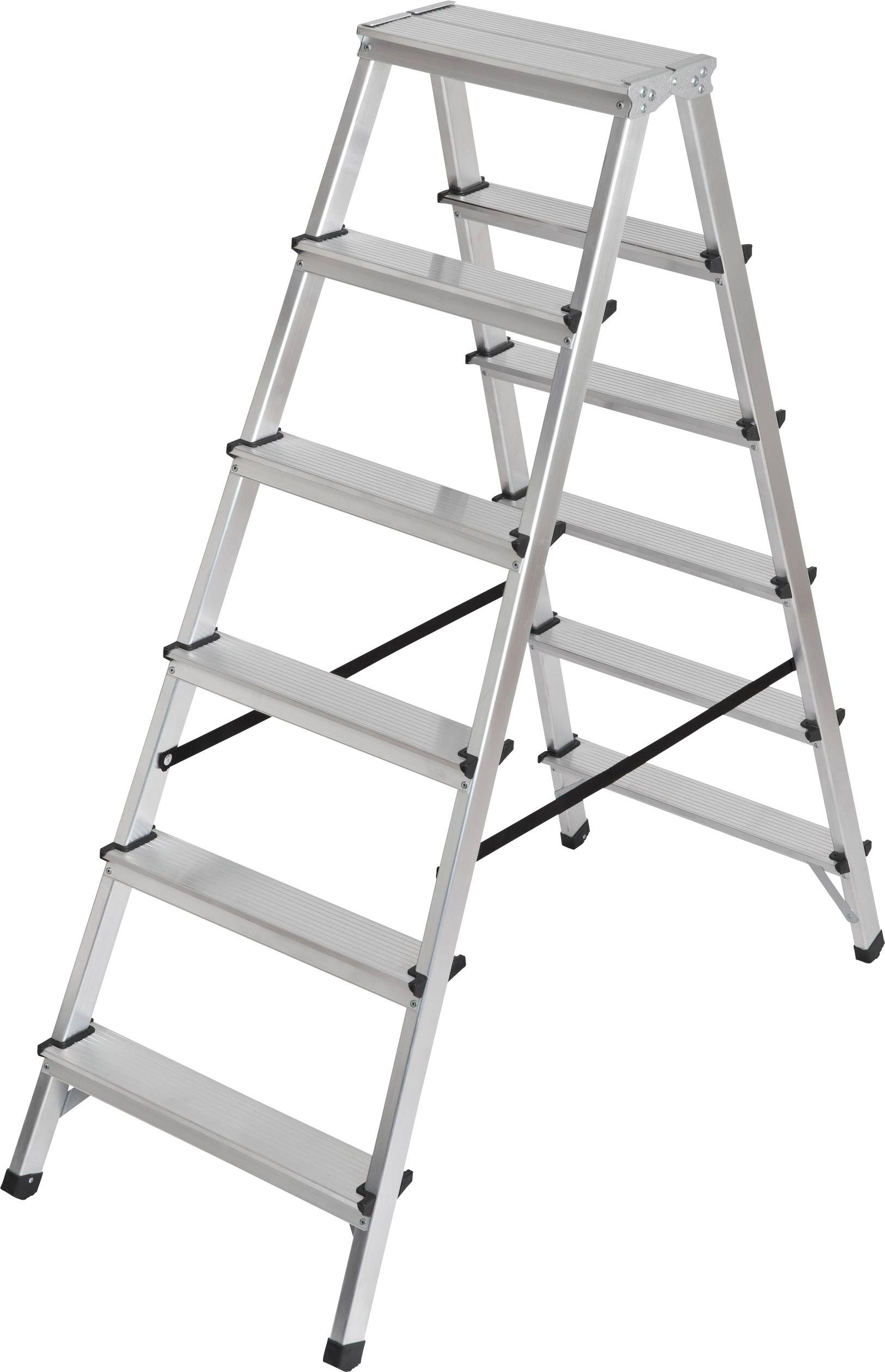 Brennenstuhl 1402060 Aluminium Stufen-Doppelleiter klappbar Aluminium 5.10