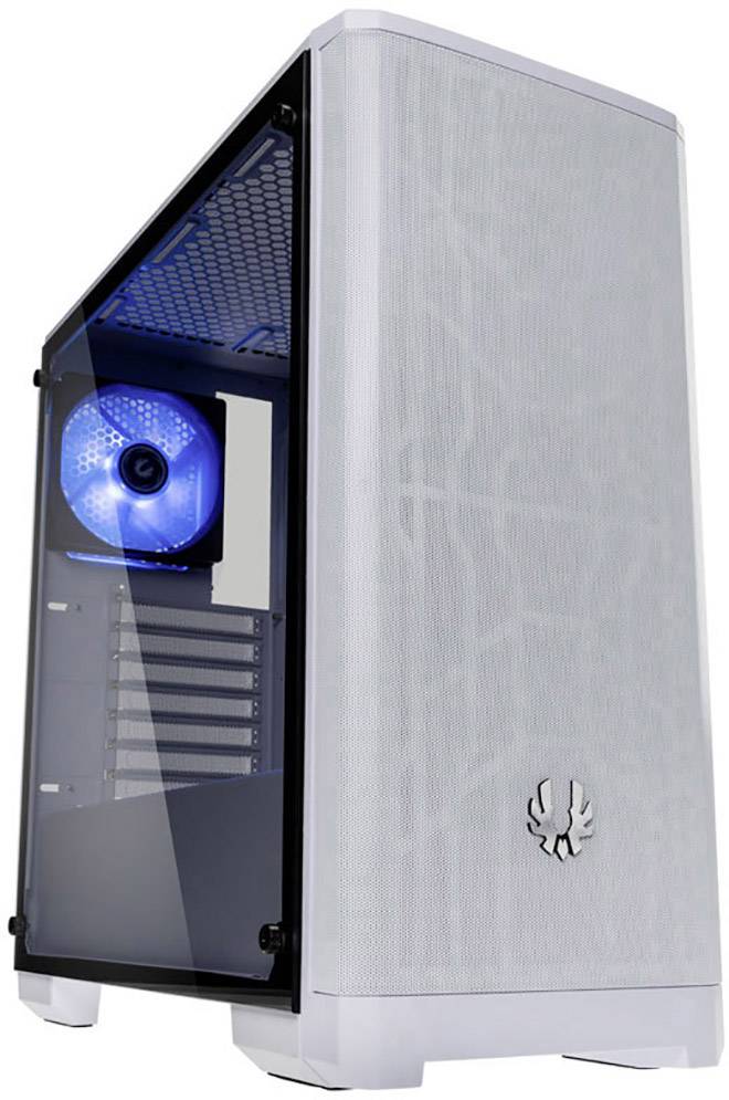 Bitfenix Nova Mesh Tempered Glass Midi-Tower PC-Gehäuse Weiß 1 Vorinstallierter LED Lüfter, 1 vorinstallierter Lüfter, gedämmt