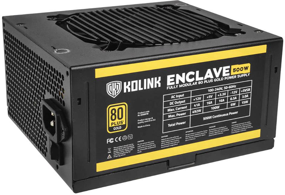 Kolink Enclave PC Netzteil 500W ATX 80PLUS® Gold versandkostenfrei