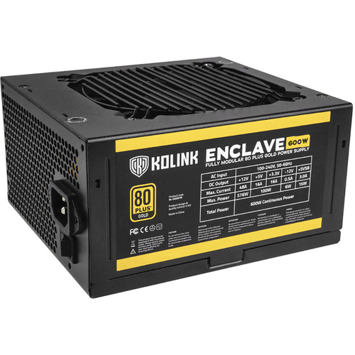 Kolink Enclave Alimentation PC 600 W ATX 80PLUS® Gold