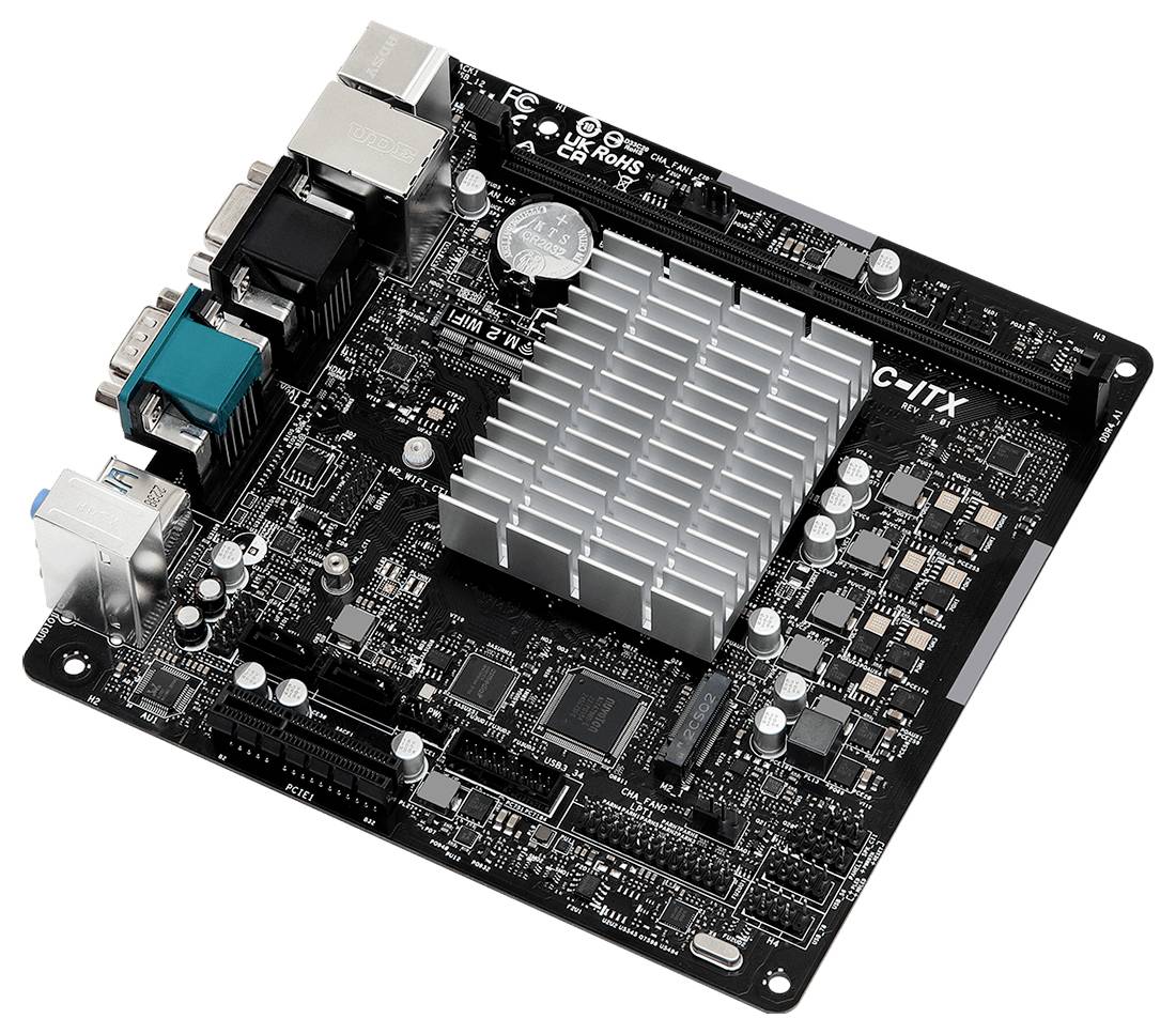 ASRock N100DC-ITX, Intel, NA (integrated CPU), N100, DDR4-SDRAM, 32 GB, DIMM