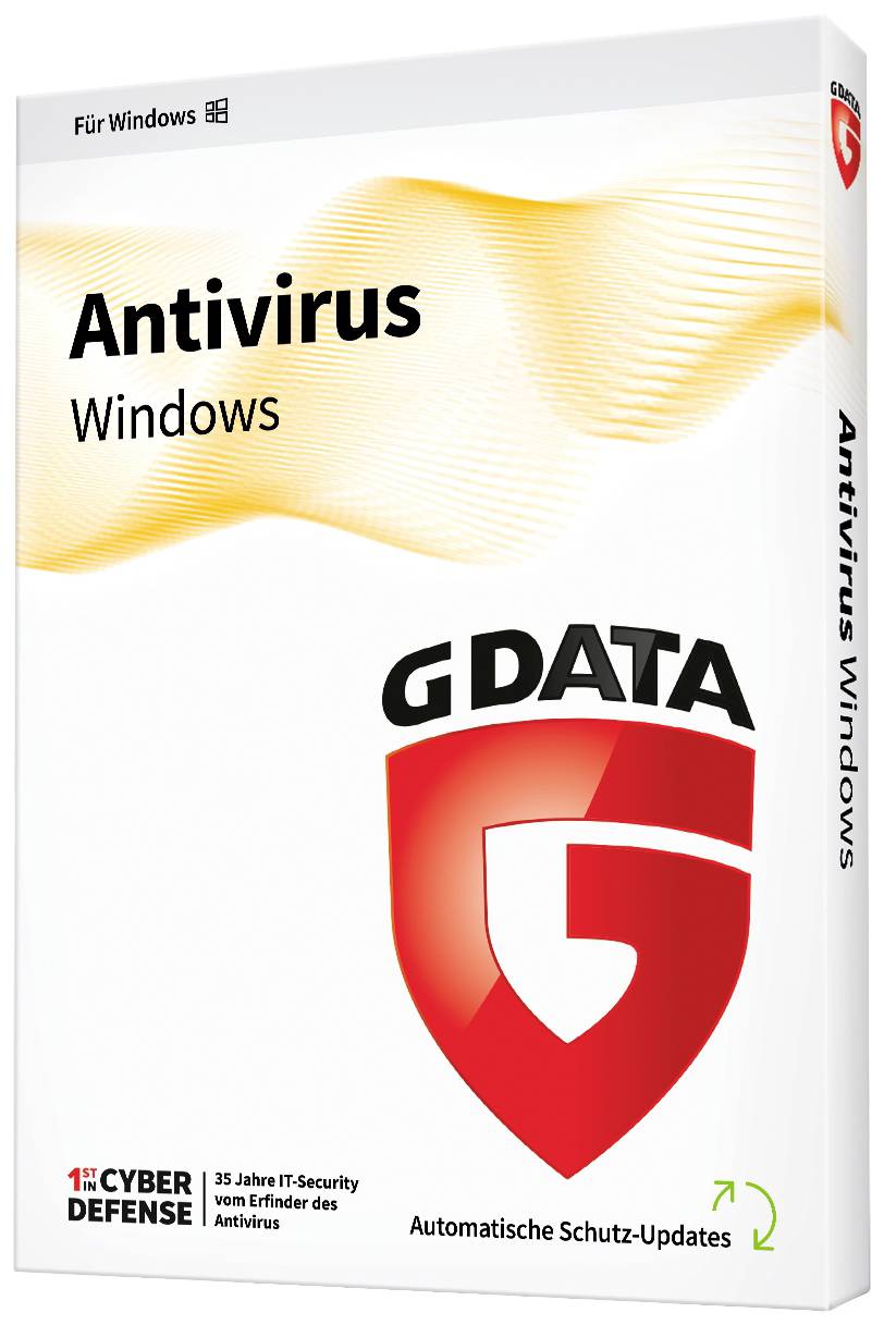 G-Data AntiVirus Vollversion, 3 Lizenzen Windows Antivirus