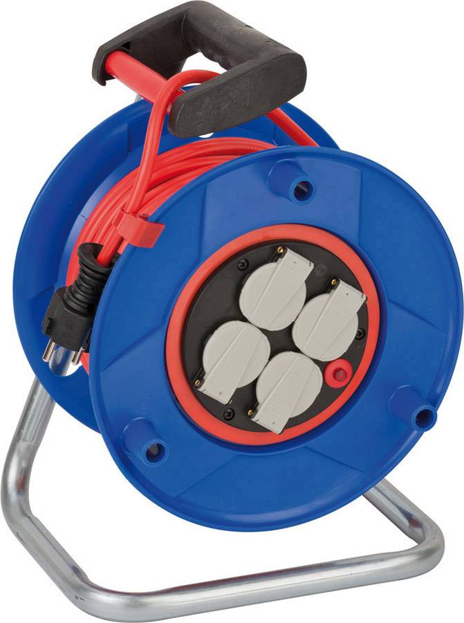 Brennenstuhl 1208850 Kabeltrommel 25.00 m Rot Schutzkontakt-Stecker