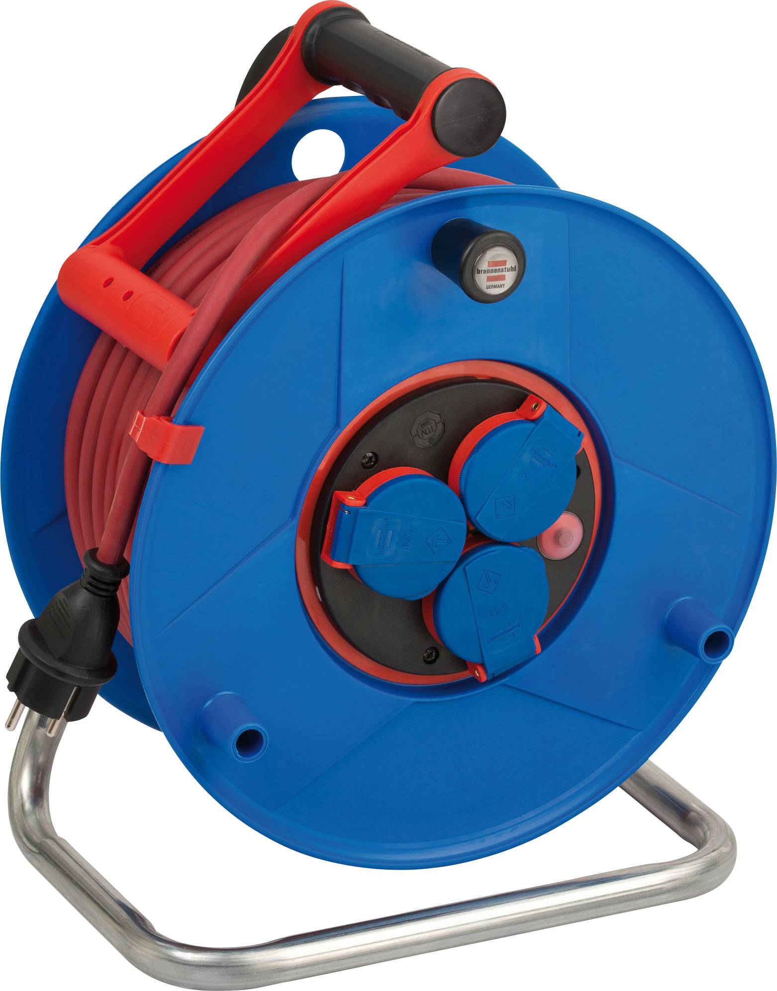 Brennenstuhl 1208930 Kabeltrommel 40.00 m Rot Schutzkontakt-Stecker