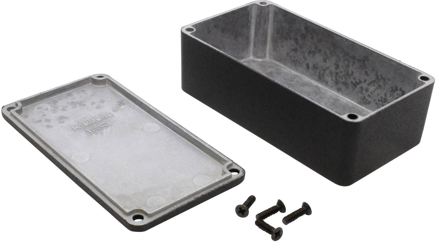 Hammond Electronics 1590B2BK Universal-Gehäuse 112 x 60 x 38 Aluminium Druckguss Schwarz 1St.