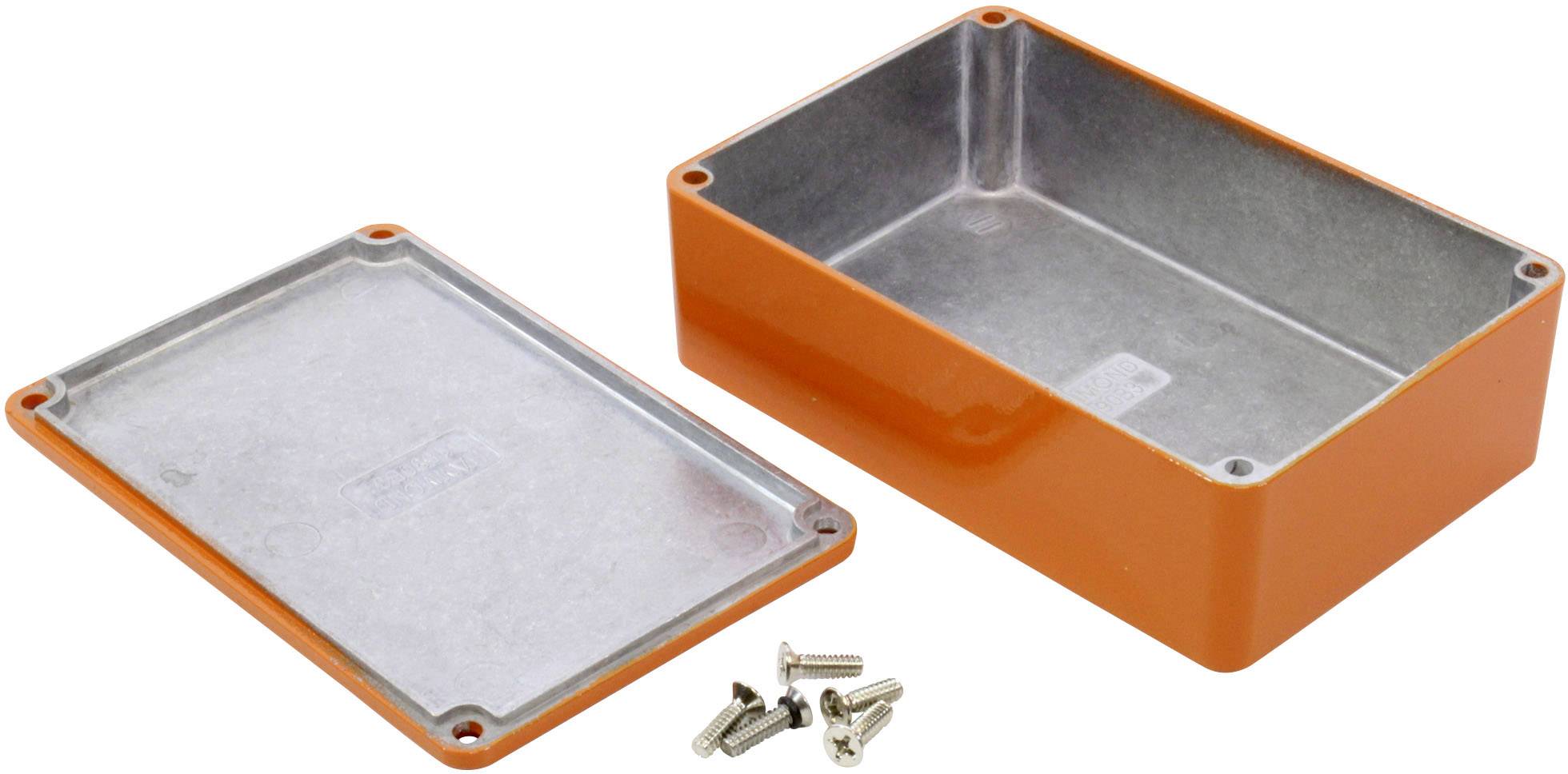 Hammond Electronics 1590B3OR Universal-Gehäuse 116 x 77 x 38 Aluminium Druckguss Orange 1St.