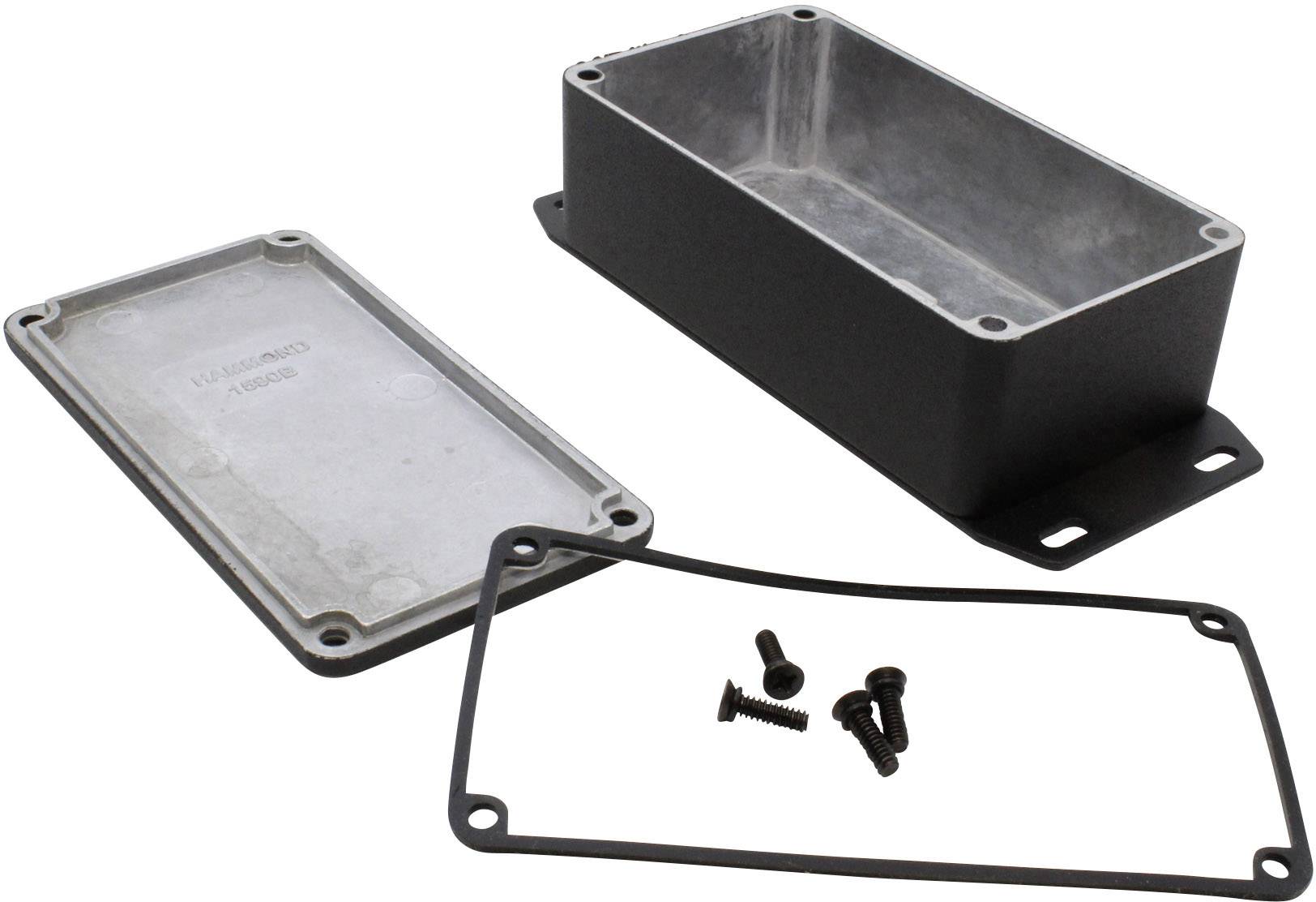 Hammond Electronics 1590WB2FBK Universal-Gehäuse 112 x 60 x 38 Aluminium Druckguss Schwarz 1St.