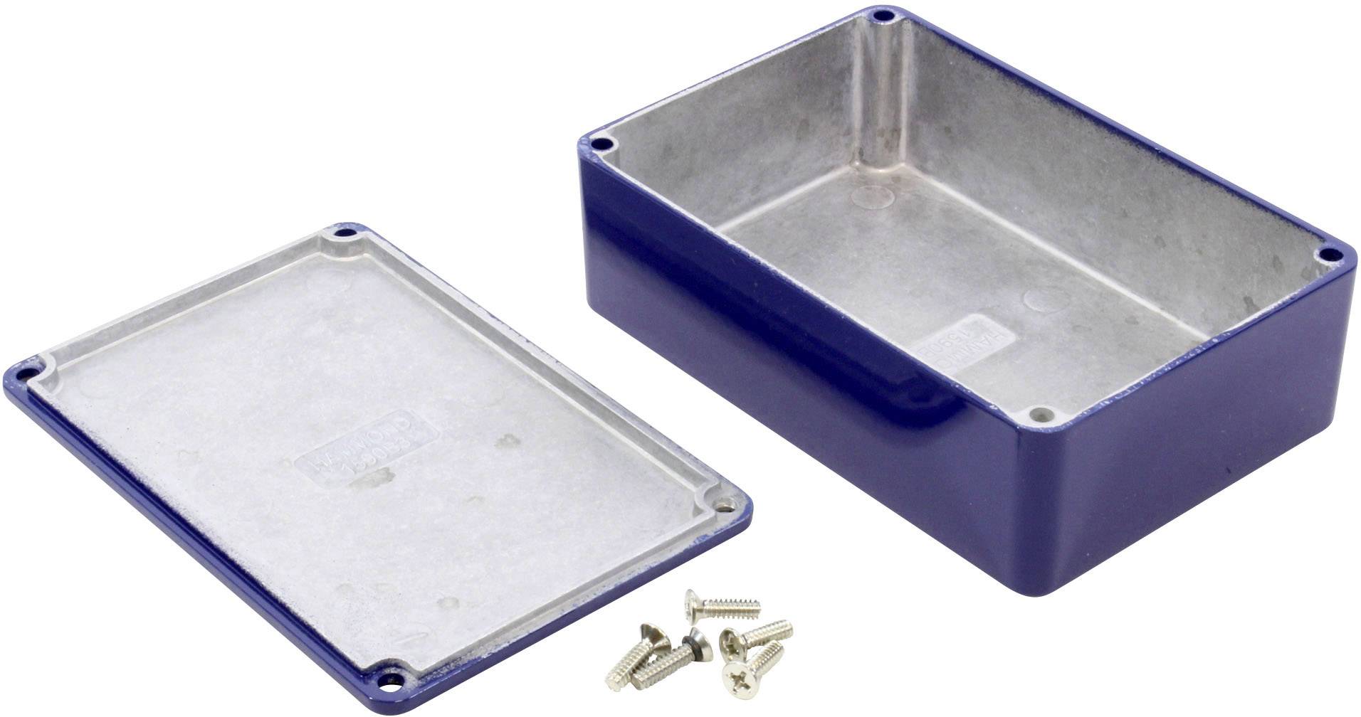 Hammond Electronics 1590B3CB Universal-Gehäuse 116 x 77 x 38 Aluminium Druckguss Blau 1St.