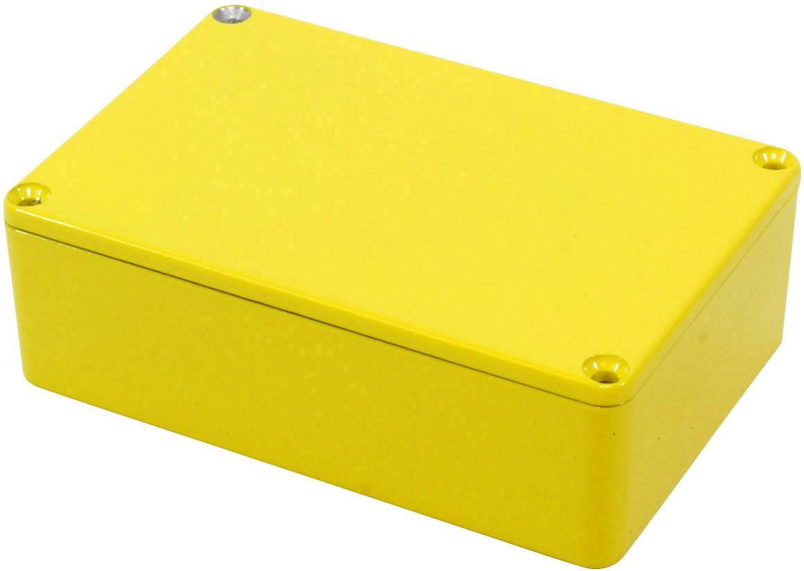 Hammond Electronics 1590B3YL Universal-Gehäuse 116 x 77 x 38 Aluminium Druckguss Gelb 1 St.