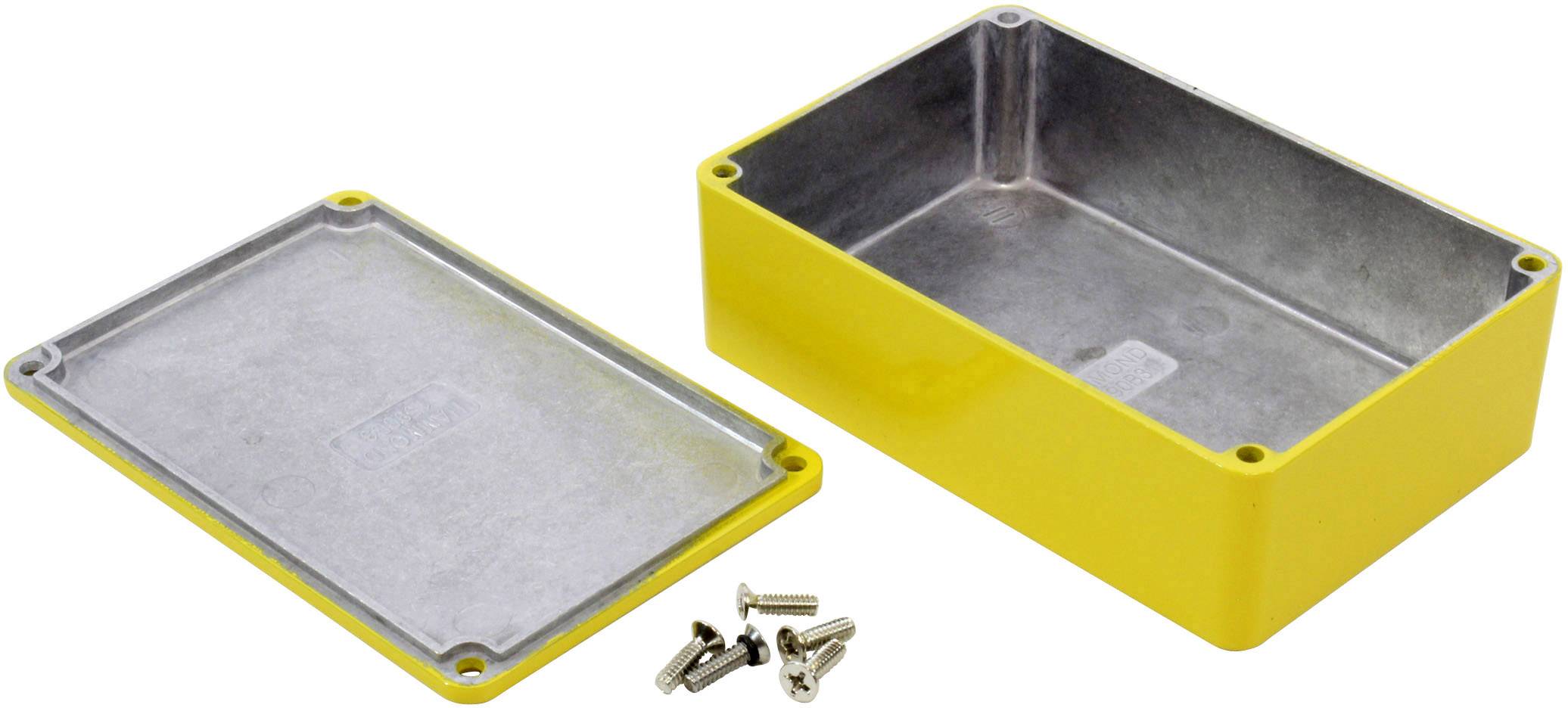 Hammond Electronics 1590B3YL Universal-Gehäuse 116 x 77 x 38 Aluminium Druckguss Gelb 1St.