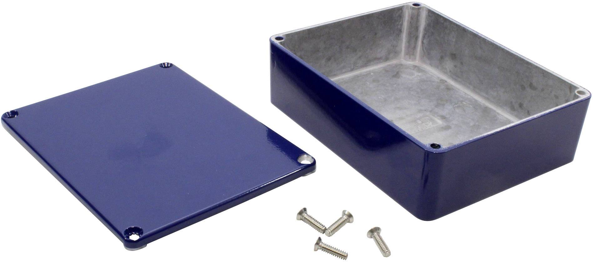 Hammond Electronics 1590BB2CB Universal-Gehäuse 119 x 94 x 38 Aluminium Druckguss Blau 1St.