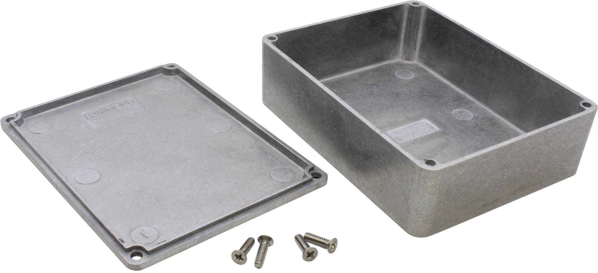 Hammond Electronics 1590BB2 Universal-Gehäuse 119 x 94 x 38 Aluminium Druckguss Natur 1St.