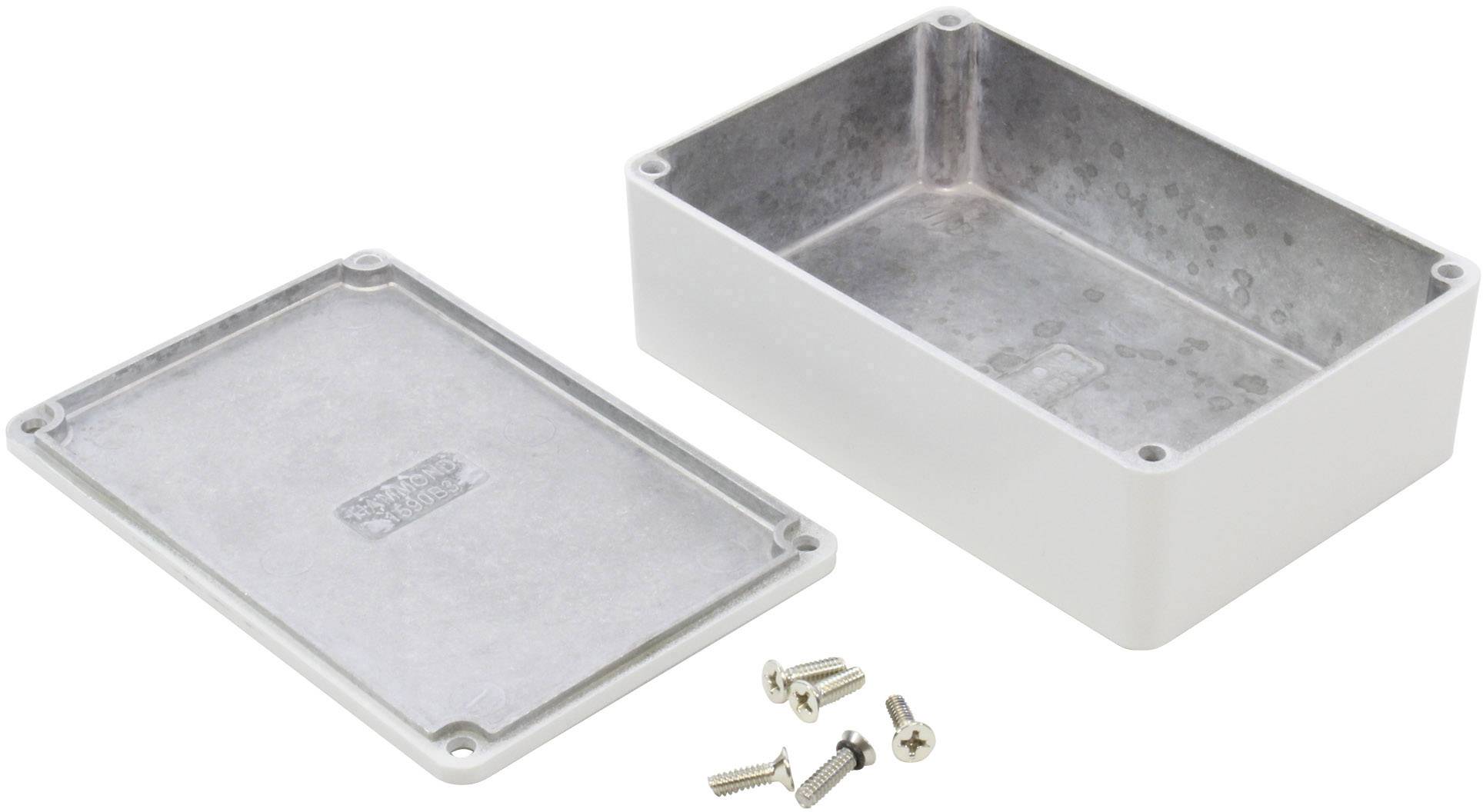 Hammond Electronics 1590B3LG Universal-Gehäuse 116 x 77 x 38 Aluminium Druckguss Lichtgrau 1St.