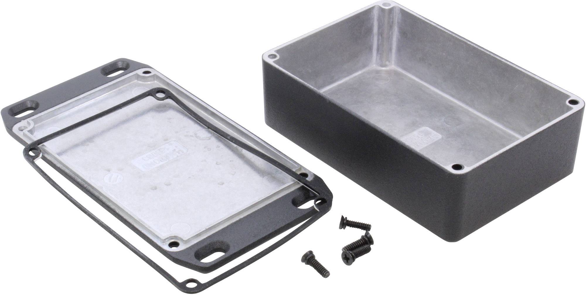 Hammond Electronics 1590WB3FLBK Universal-Gehäuse 116 x 77 x 38 Aluminium Druckguss Schwarz 1St.