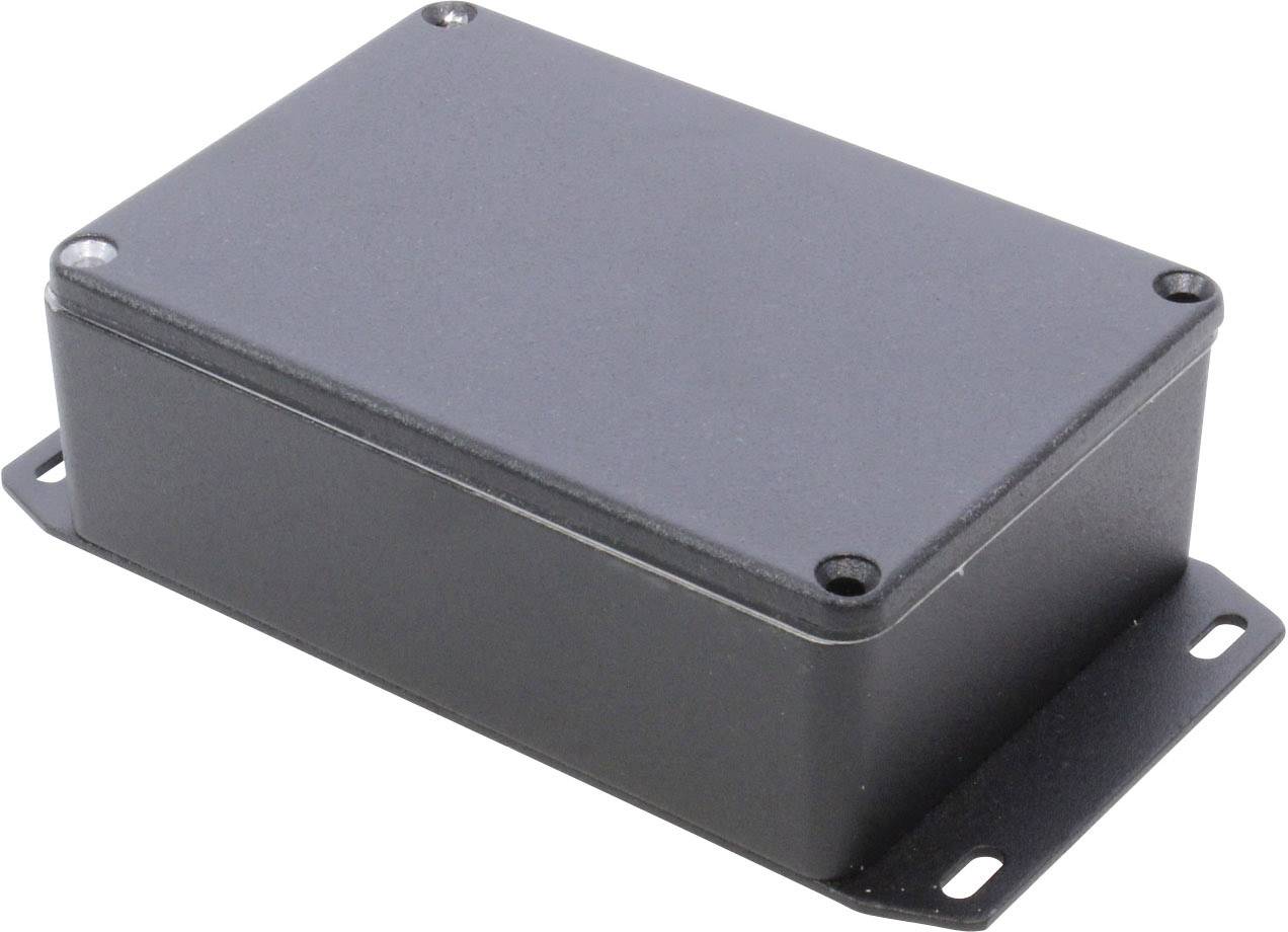 Hammond Electronics 1590WB3FBK Universal-Gehäuse 116 x 77 x 38 Aluminium Druckguss Schwarz 1St.