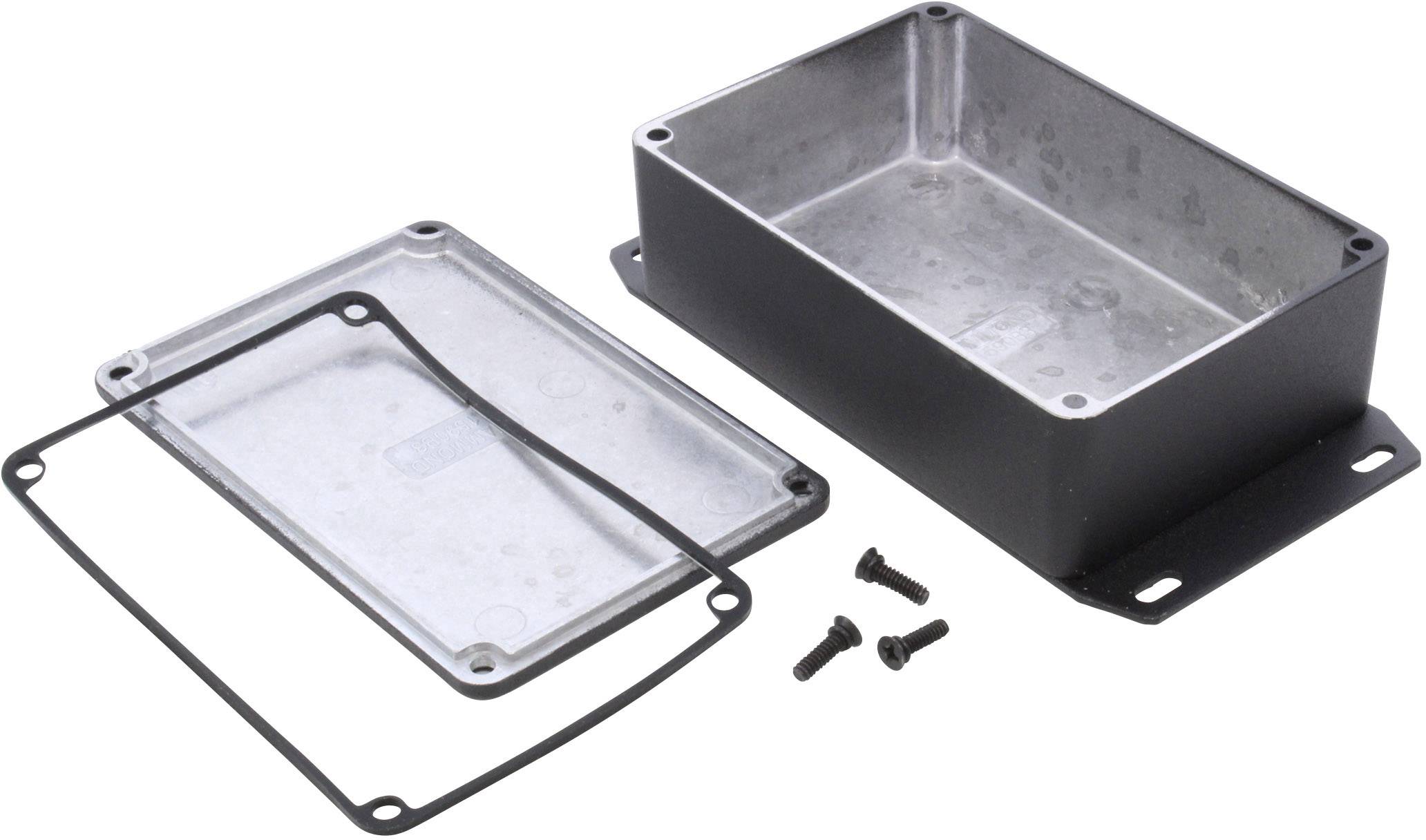 Hammond Electronics 1590WB3FBK Universal-Gehäuse 116 x 77 x 38 Aluminium Druckguss Schwarz 1St.