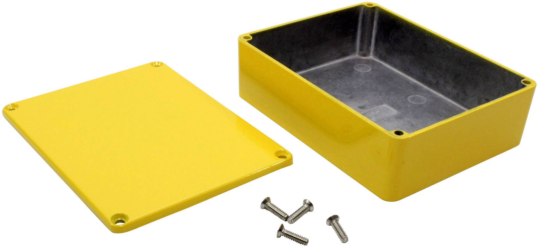 Hammond Electronics 1590BB2YL Universal-Gehäuse 119 x 94 x 38 Aluminium Druckguss Gelb 1St.