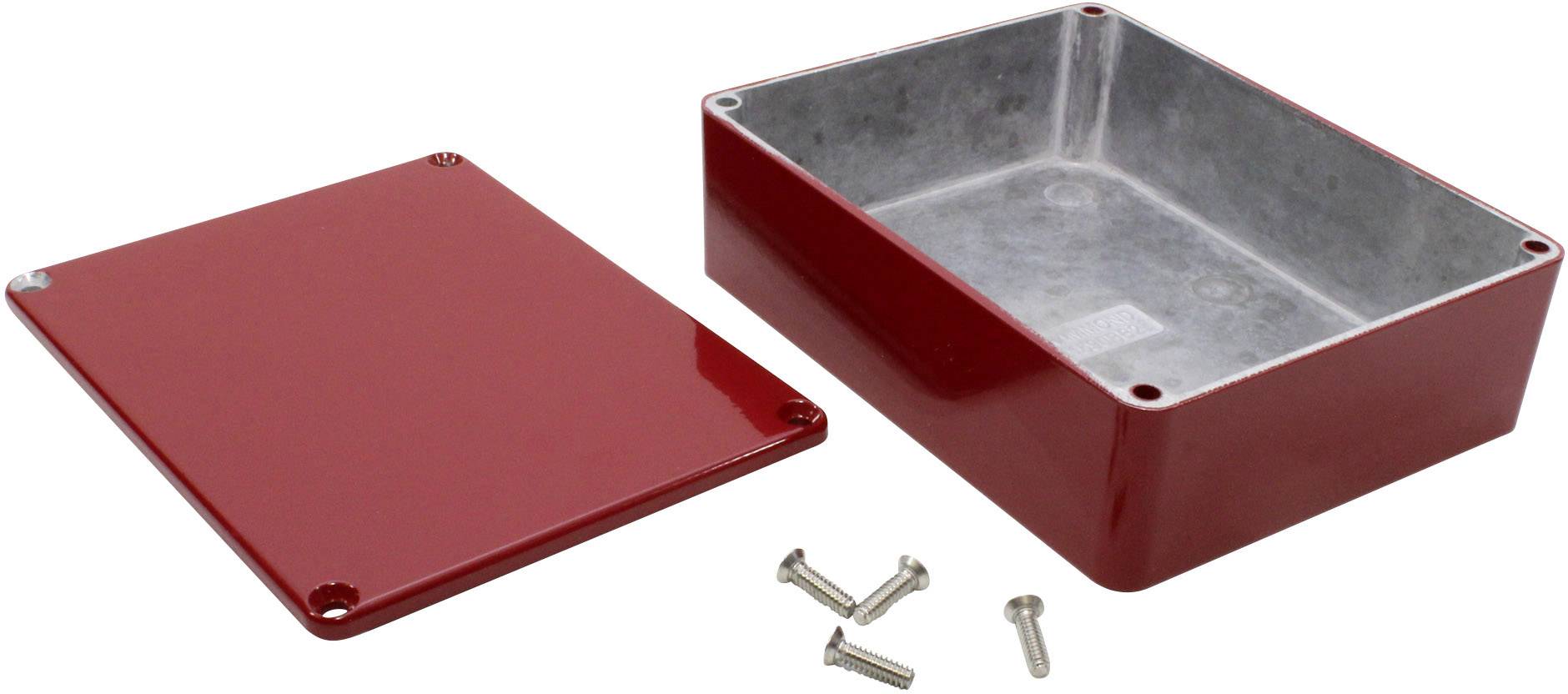 Hammond Electronics 1590BB2RD Universal-Gehäuse 119 x 94 x 38 Aluminium Druckguss Rot 1St.