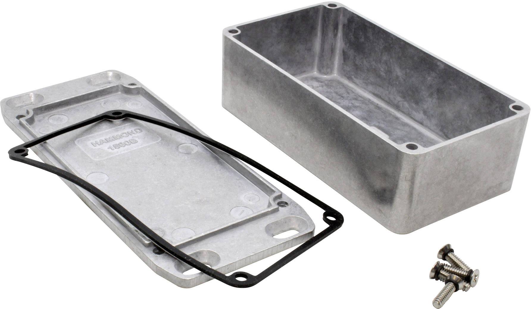 Hammond Electronics 1590WB2FL Universal-Gehäuse 112 x 60 x 38 Aluminium Druckguss Natur 1 St.