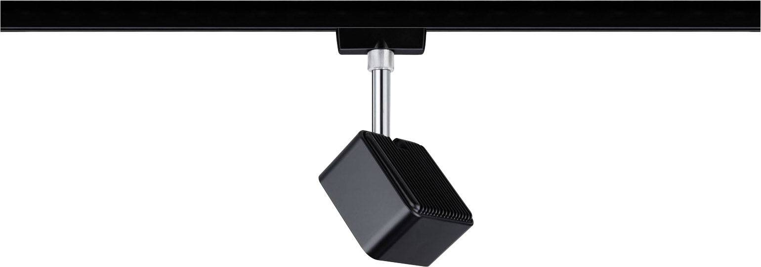 Paulmann Hochvolt-Schienensystem-Leuchte URail LED fest eingebaut 8W LED Schwarz (matt), Chrom