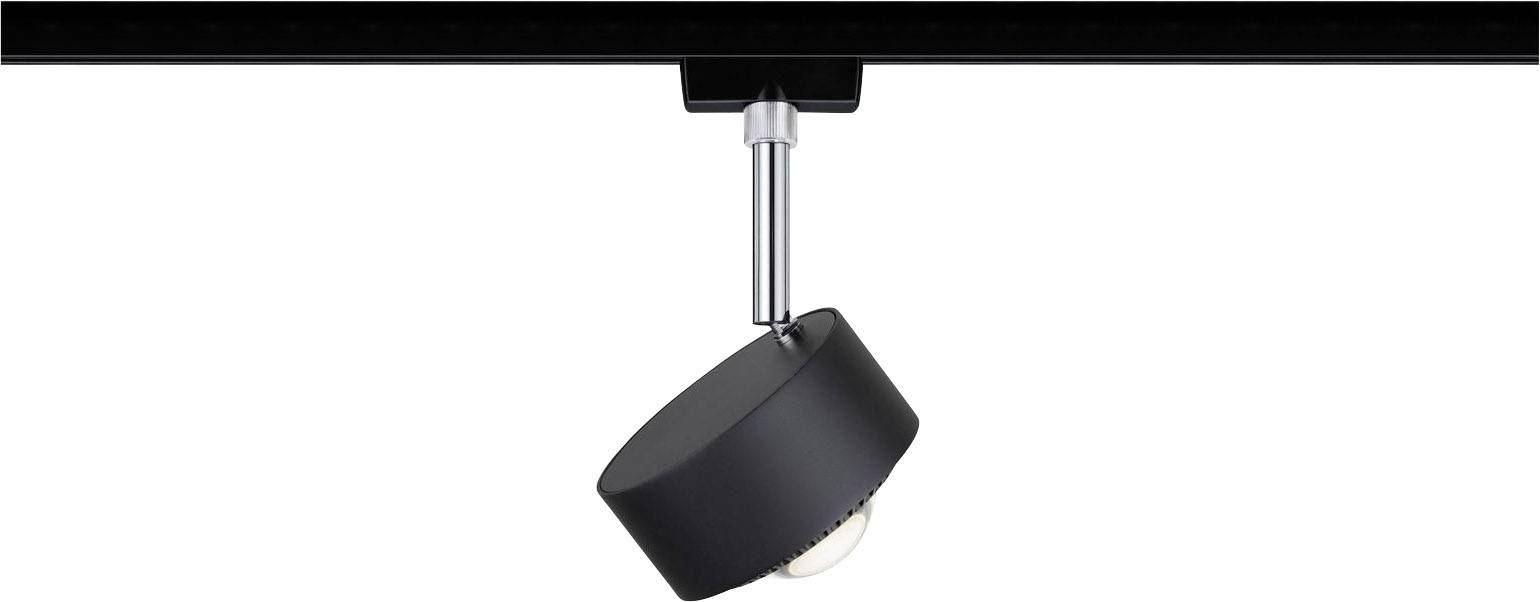 Paulmann URail Aldan Hochvolt-Schienensystem-Leuchte URail LED fest eingebaut 9W LED Schwarz (matt)