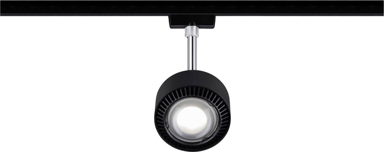 Paulmann URail Aldan Hochvolt-Schienensystem-Leuchte URail LED fest eingebaut 9W LED Schwarz (matt)