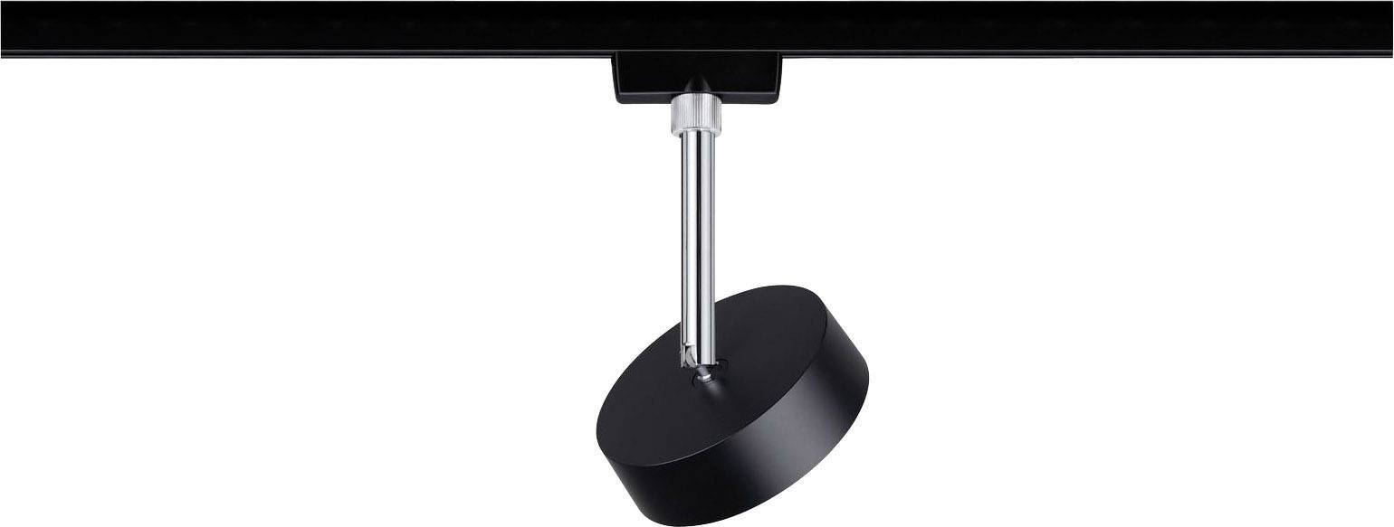 Paulmann Hochvolt-Schienensystem-Leuchte URail LED fest eingebaut 5W LED Schwarz (matt), Chrom