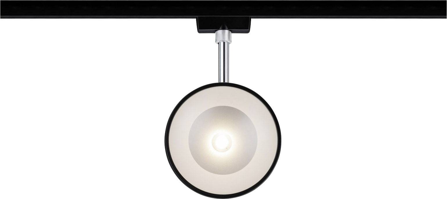 Paulmann Hochvolt-Schienensystem-Leuchte URail LED fest eingebaut 14W LED Schwarz (matt), Chrom