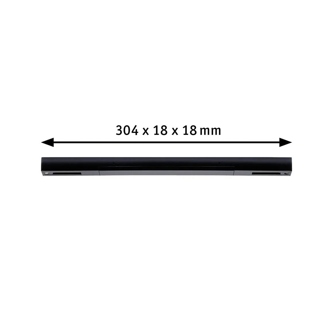 Paulmann URail 96921 Aufbausystem-Komponente Mitteleinspeiser Schwarz (matt)