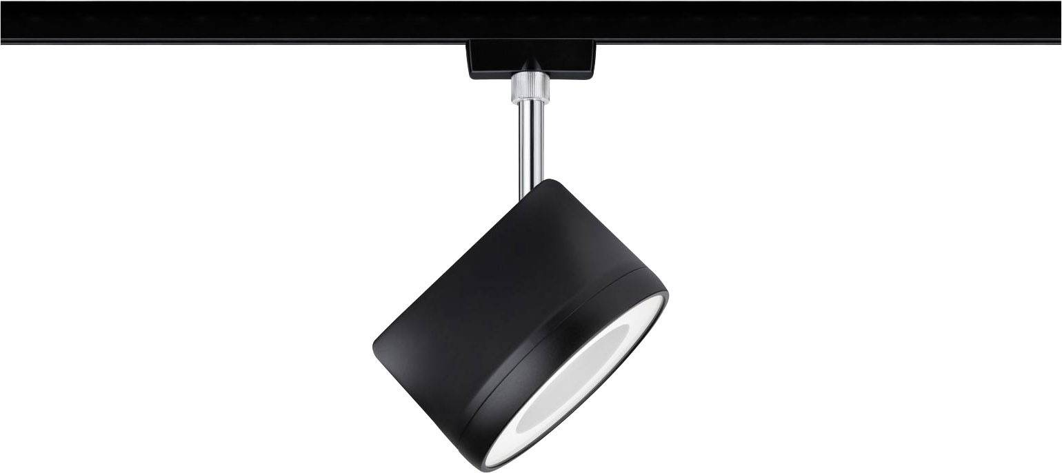 Paulmann Hochvolt-Schienensystem-Leuchte URail LED fest eingebaut 14W LED Schwarz (matt), Chrom