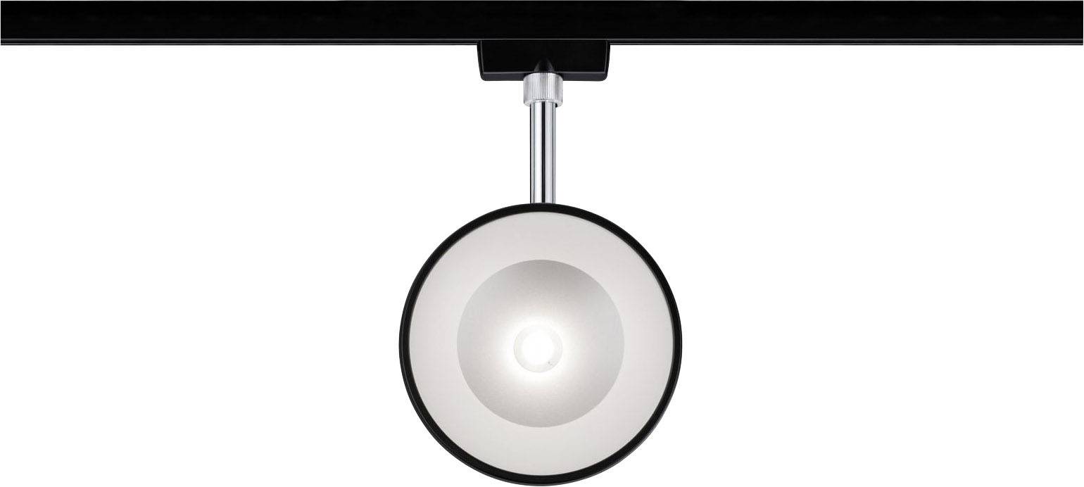 Paulmann Hochvolt-Schienensystem-Leuchte URail LED fest eingebaut 14W LED Schwarz (matt), Chrom