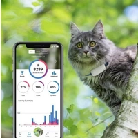 tractive IKATI Katzen GPS Tracker Haustiertracker Weiß tractive IKATI Katzen GPS Tracker Haustiertracker Weiß