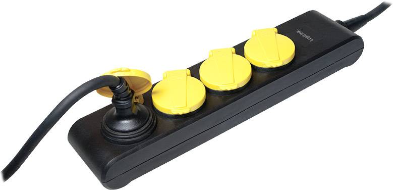 LogiLink LPS212 Steckdosenleiste ohne Schalter Schwarz