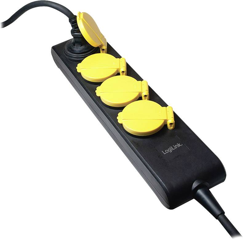 LogiLink LPS212 Steckdosenleiste ohne Schalter Schwarz