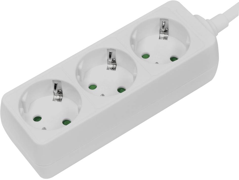 LogiLink LPS205 Steckdosenleiste Weiß Schutzkontakt 1St.