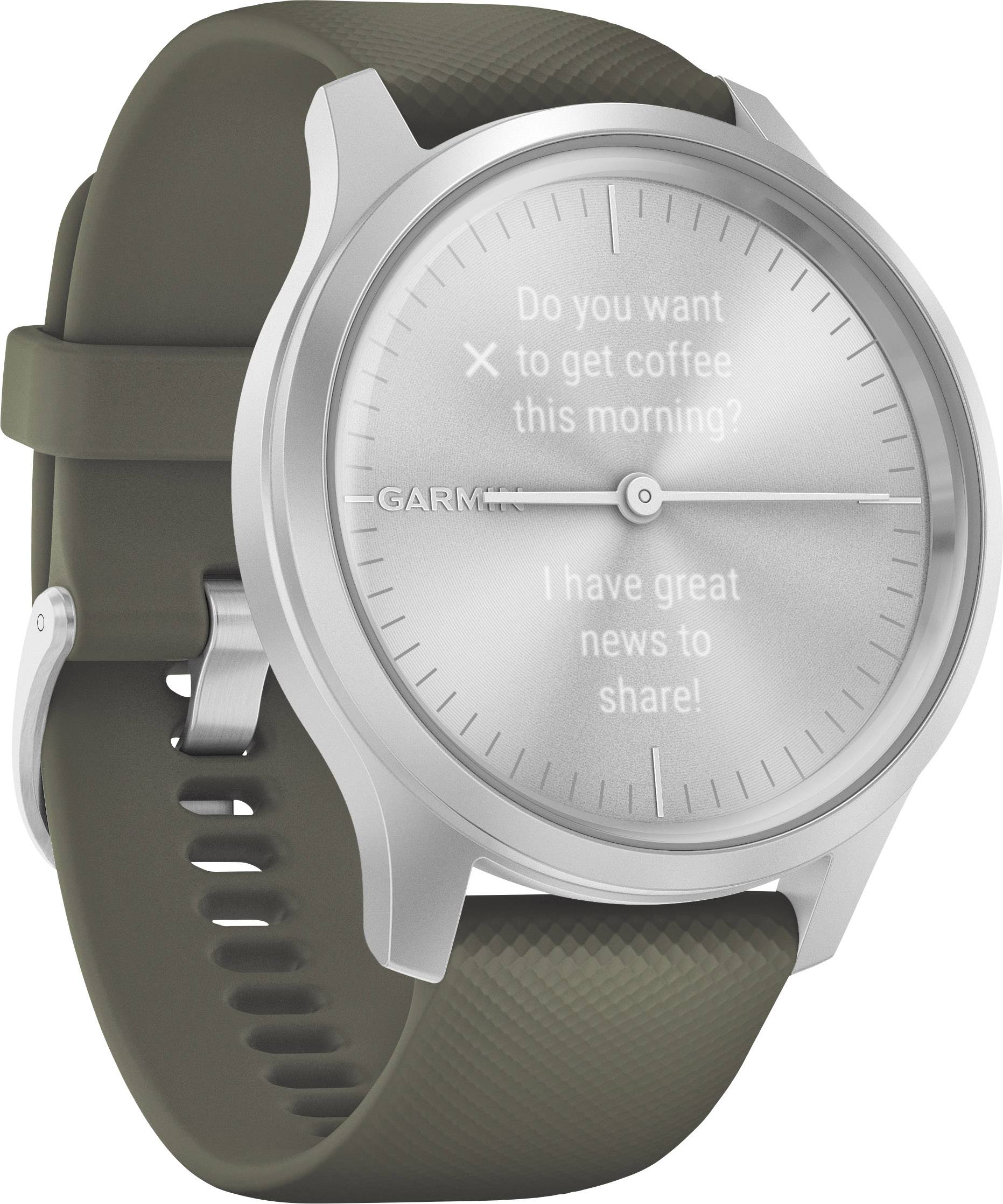 Garmin Vivomove Style Smartwatch 42 mm Moosgrün