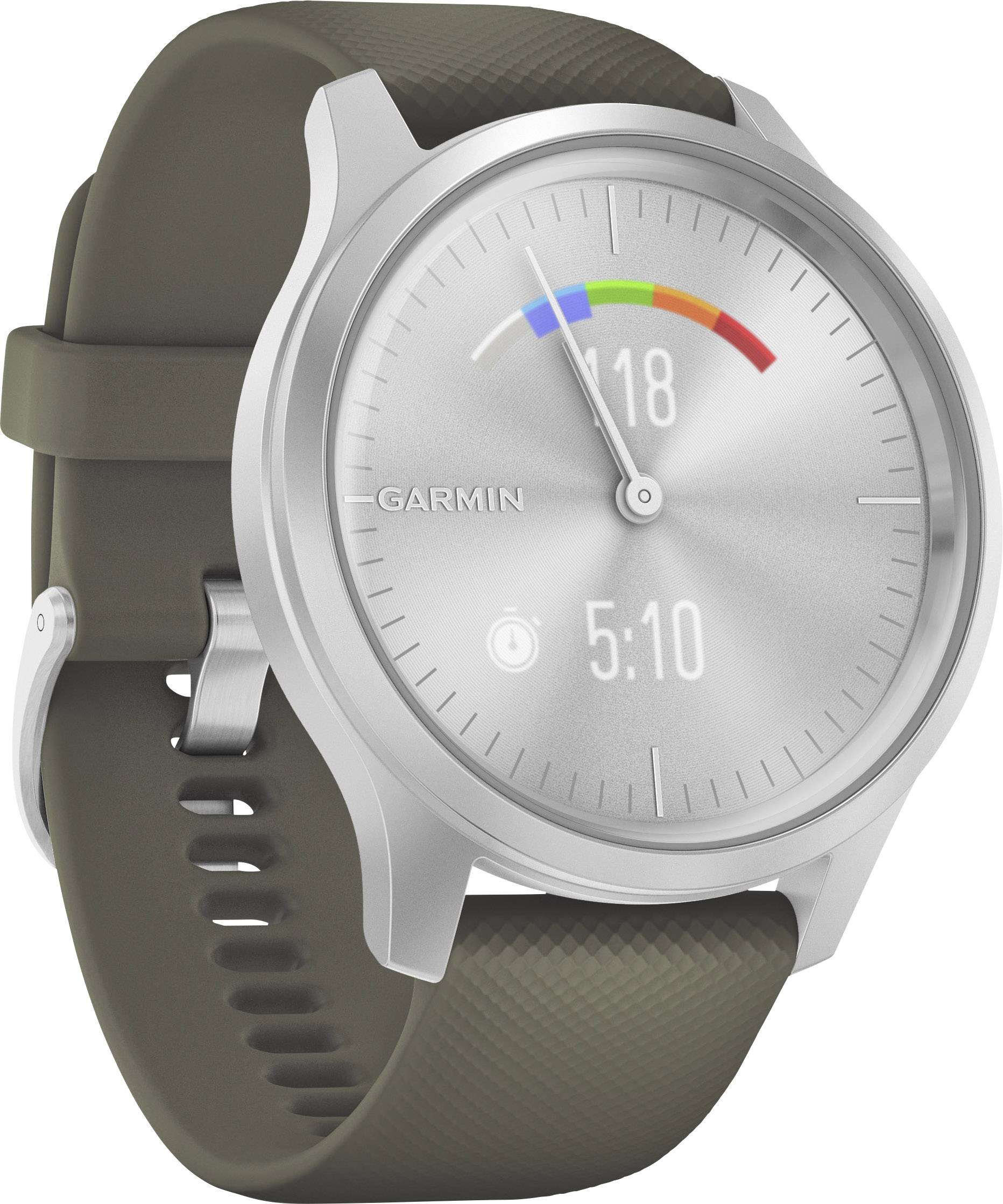 Garmin Vivomove Style Smartwatch 42 mm Moosgrün
