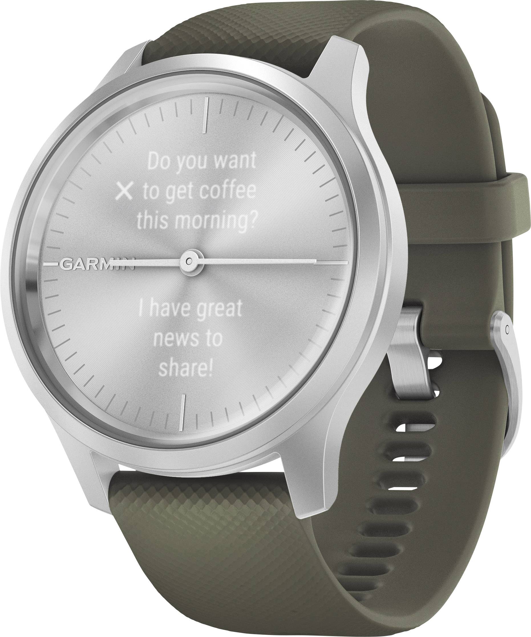 Garmin Vivomove Style Smartwatch 42 mm Moosgrün