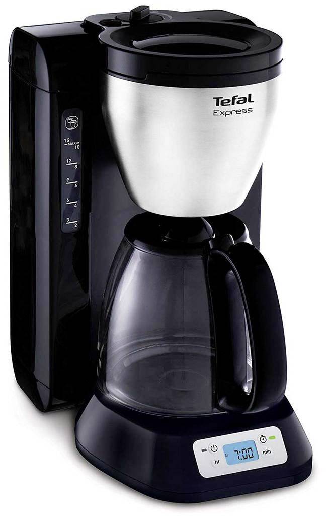 Tefal Stainless Steel Kaffeemaschine Edelstahl Fassungsvermögen Tassen=15 Timerfunktion, Warmhaltefunktion