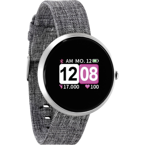 X-WATCH Siona Color Fit Smartwatch 25 mm Grau